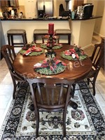 Antique Rolling Dinning Table