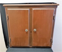 Small Wall-Mount or Table Top Wood Cabinet