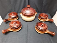 Bean Pot & Bowls