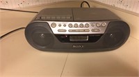 Sony radio with cassette and CD