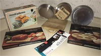 Slicer, microwave cookware & cake pans