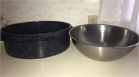 Large granite roasting pan