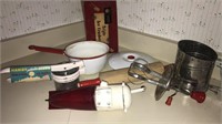 Red handled kitchen tools