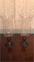 Mayflower sterling weighted candle holders
