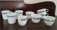 Pyrex Old Town Blue Coffee and Tea Mugs