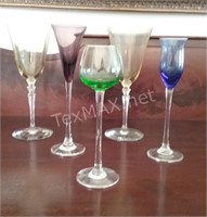 (5) Cardials Colored Glass