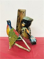 tin woodpecker and tin songbird
