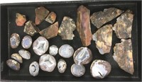 Assortment Of Geodes And Petrified Wood