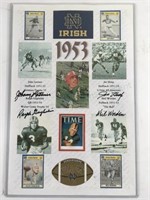 Notre Dame Football Autographed Poster