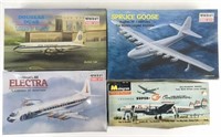 (4)  Vintage Aviation Scale Model Kits By