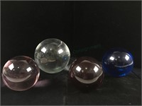 (4) Murano Art Glass Balls