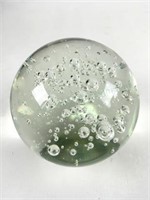 Murano Controlled Bubble Art Glass Ball