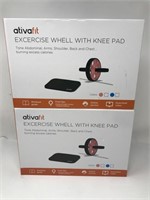 Brand New Ativa Fit Excercise Wheel With Knee Pad