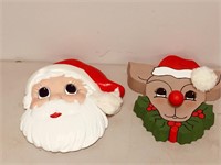 Wall Hanging -  Santa & Reindeer