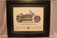 Framed Harley Print 2003 VRSCA V-Rod