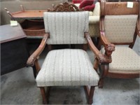 Antique Hand-Carved Throne Chair