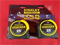 Two Stanley FatMax 25' Measuring Tapes
