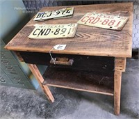 Nice Wooden Desk with 1 Drawer and Shelf on