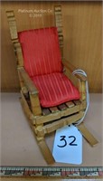 Handmade Small Table Top Decorative Rocking Chair