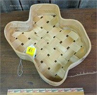 Texas Shaped Woven Serving Basket
