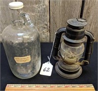 Dietz No. 50 Oil Lantern & Glass Jar