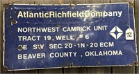 Atlantic Richfield Company Metal Sign