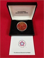 Gold Plated Bicentennial Commemorative Medallion