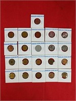 Twenty-One World Coins