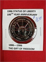 1986 Statue of Liberty 100th Anniversary Medallion