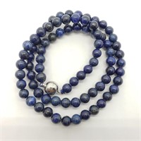 Lapiz Lazuli With Magnetic Clasp Necklace