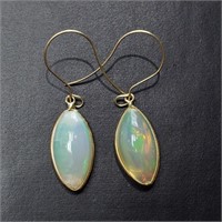 $1600 10K Opal 4.90Ct Earrings