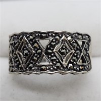 $160. S/Silver Marcasite Ring