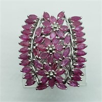 $500 S/Sil Ruby 12.75Gms Ring