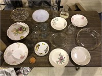 DISHES, BAKEWARE AND GLASS