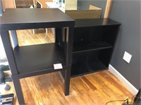 4pcs Pair of tables, & pair of bookcases