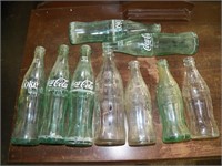 9- Glass Coke bottles