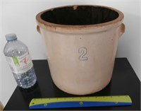 1800'S FOLEY SAINT JOHN 2 GALLON CROCK