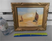 SIGNED NAUTICAL OIL PAINTING