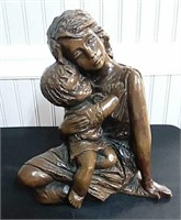 Mother & Child Figurine - Ceramic