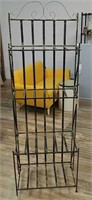 Vintage Bronze Finish Wrought Iron Bakers Rack