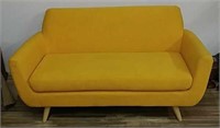 Modern Style Yellow Love Seat Sofa