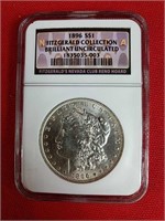 1896 Brilliant Uncirculated Morgan Silver Dollar