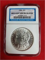 1888 Brilliant Uncirculated Morgan Silver Dollar