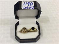 Lot of 2-10 K Gold Rings Including