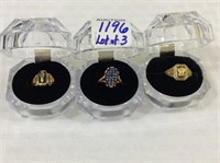 Lot of 3 10 K Gold Rings Including