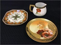 Lot of 3 Hand Painted Pieces Including 2