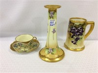 Lot of 4 Hand Painted Porcelain PIeces