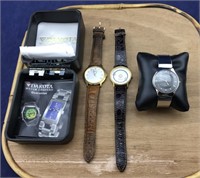 3 Watches and a Watch Box