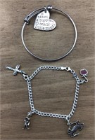 Italian Sterling Charm Bracelet/Fashion Bracelet