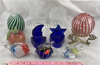 Art Glass Paperweights, Votive Candle Holders